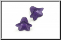 Acrylbl�te "Campanula", 12x16mm, purple velvet, matte, 5 Stk.