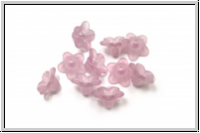 Acrylbl�te "Myosotis", 5x9,5mm, rose, matte, 10 Stk.