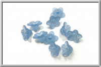 Acrylbl�te "Myosotis", 5x9,5mm, blue, lt., matte, 10 Stk.