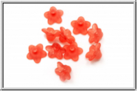 Acrylbl�te "Myosotis", 5x9,5mm, red, matte, 10 Stk.