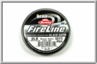 Fireline Beading Thread, F�delgarn, 08 LB, black satin, 50 yd