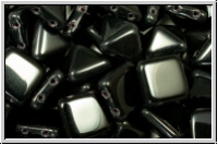 2-Loch-Pyramide, 12x12x9mm, black, op., 6 Stk.