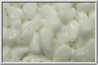 ZoliDuo�-Beads, 5x8mm, left, white, op., 25 Stk.