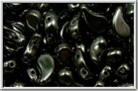 ZoliDuo�-Beads, 5x8mm, right, black, op., 25 Stk.