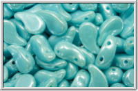 ZoliDuo�-Beads, 5x8mm, left, blue, baby, op., luster, 25 Stk.