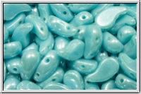ZoliDuo�-Beads, 5x8mm, right, blue, baby, op., luster, 25 Stk.