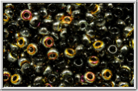 RR-11-4560, MIYUKI Rocailles, 11/0, black, op., half marea, 10g