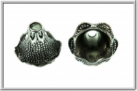 Perlenkappe (-cone) "Datura", 19x22mm, antiksilberfb., Tibetsilber, 1 Stk.
