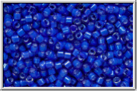 DB1785, MIYUKI Delica, 11/0, cobalt, trans., white-ld., AB, 5g