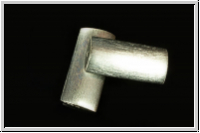 Spacer "Pastille, satiniert" 20x9x4mm, silberfb., 925er Silber, 1 Stk.