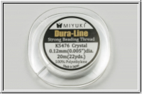 Dura-Line, F�delgarn, MIYUKI, 0,12mm, crystal, 20m