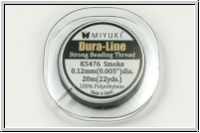 Dura-Line, F�delgarn, MIYUKI, 0,12mm, smoke, 20m