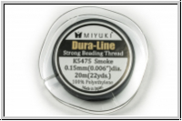 Dura-Line, F�delgarn, MIYUKI, 0,15mm, smoke, 20m