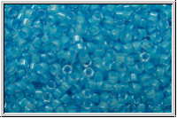 DB2039, MIYUKI Delica, 11/0, crystal, trans., luminous ocean blue-ld., 5g