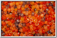 DB2062, MIYUKI Delica, 11/0, MIX-02 "pumpkin, luminous", 5g