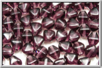 b�hm. Glasperle, Bicone, 6mm, amethyst, trans., 30 Stk.