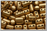 RUL-00030-01710 Rulla Beads, 3x5mm, gold, met., satin, 100 Stk. (ca. 11 g)