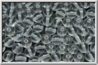 b�hm. Glasperle, rund, 6mm, crystal, trans., 25 Stk.
