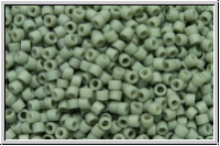DB2281, MIYUKI Delica, 11/0, grey, cadet, op., glazed, matte, 5g