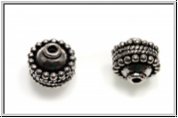 Metallperle "Bauchbinde", 10x11mm, antiksilberfb., Tibetsilber, 1 Stk.