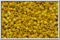 DB2302, MIYUKI Delica, 11/0, yellow, op., glazed, matte, AB, 5g