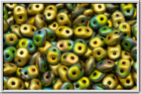 SD-00030-98846, SuperDuo Beads, crystal, trans., california meadows, matte, 10g