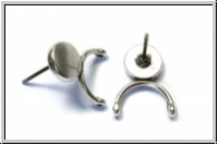 Ohrringe "VENIO", CYMBAL, 15,7x12,2mm, versilbert, Metall, 1 Paar