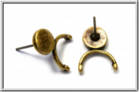 Ohrringe "VENIO", CYMBAL, 15,7x12,2mm, antikmessingfb., Metall, 1 Paar