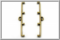 Bead Ending "TOPOLIA IV", CYMBAL, 6x33,4mm, antikmessingfb., Metall, 1 Paar