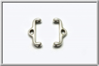 Bead Ending "SKAFI II", CYMBAL, 6x13,7mm, versilbert, Metall, 1 Paar