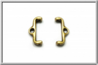Bead Ending "SKAFI II", CYMBAL, 6x13,7mm, antikmessingfb., Metall, 1 Paar