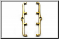 Bead Ending "SKAFI IV", CYMBAL, 14,2x36,6mm, antikmessingfb., Metall, 1 Paar