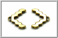 Bead Ending "MENITES", CYMBAL, 9,4x15,7mm, antikmessingfb., Metall, 1 Paar