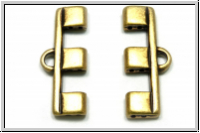 Bead Ending "PIPERI III", CYMBAL, 10,5x25,8mm, antikmessingfb., Metall, 1 Paar