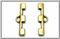 Bead Ending "SOROS III", CYMBAL, 8,4x26,3mm, antikmessingfb., Metall, 1 Paar