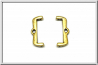 Bead Ending "MARONIA II", CYMBAL, 7,4x18,6mm, antikmessingfb., Metall, 1 Paar