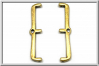 Bead Ending "MARONIA III", CYMBAL, 7,4x35,5mm, antikmessingfb., Metall, 1 Paar