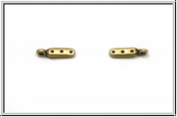 Bead Ending "ZAKROS", CYMBAL, 12,5x3,0mm, antikmessingfb., Metall, 1 Paar