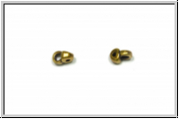 Bead Ending "REMATA", CYMBAL, 5,4x3,3mm, antikmessingfb., Metall, 1 Paar