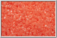 DB2034, MIYUKI Delica, 11/0, crystal, trans., luminous flamingo-ld., 5g