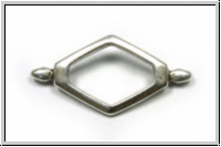 Verbinder "KOTRONI", CYMBAL, 31,3x15,6mm, versilbert, Metall, 1 Stk.
