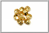 Bead substitutes "VARIDI", CYMBAL, 2,7x5,5mm, vergoldet, Metall, 10 Stk.