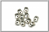 Bead substitutes "VITALI", CYMBAL, 2,7x5,5mm, versilbert, Metall, 12 Stk.