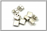Bead substitutes "VOUTAKOS", CYMBAL, 5,0x5,0mm, versilbert, Metall, 10 Stk.