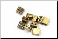 Bead substitutes "PARASPOROS", CYMBAL, 5,0x5,0mm, antikmessingfb., Metall, 10 Stk.