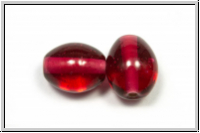 ind. Lampenperle, Olive, 13x10mm, fuchsia, trans., 1 Stk.