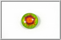 Glascabochon, hinterklebt, rund, 12x4mm, desert rose, 1 Stk.