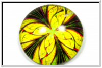Glascabochon, hinterklebt, rund, 25x6mm, autumn, 1 Stk.