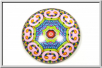 Glascabochon, hinterklebt, rund, 25x6mm, Charlotte, 1 Stk.