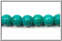 T�rkis, round, 8mm, 1 Strang